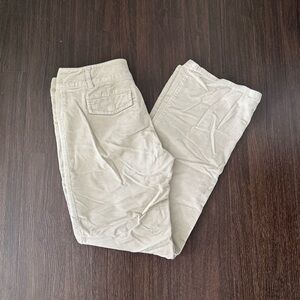 Vintage Y2K Style Beige Corduroy Pants